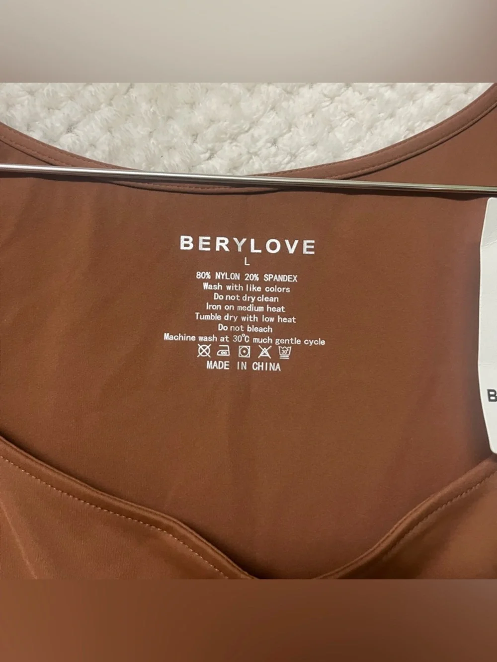 BeryLove A-Line Dress Brown Sleeveless Mini Dress Athletic Material Large NWT - Picture 2 of 13